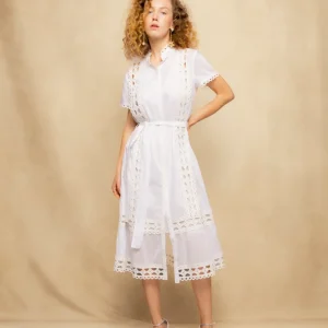 Vestido Midi Blanco Aria
