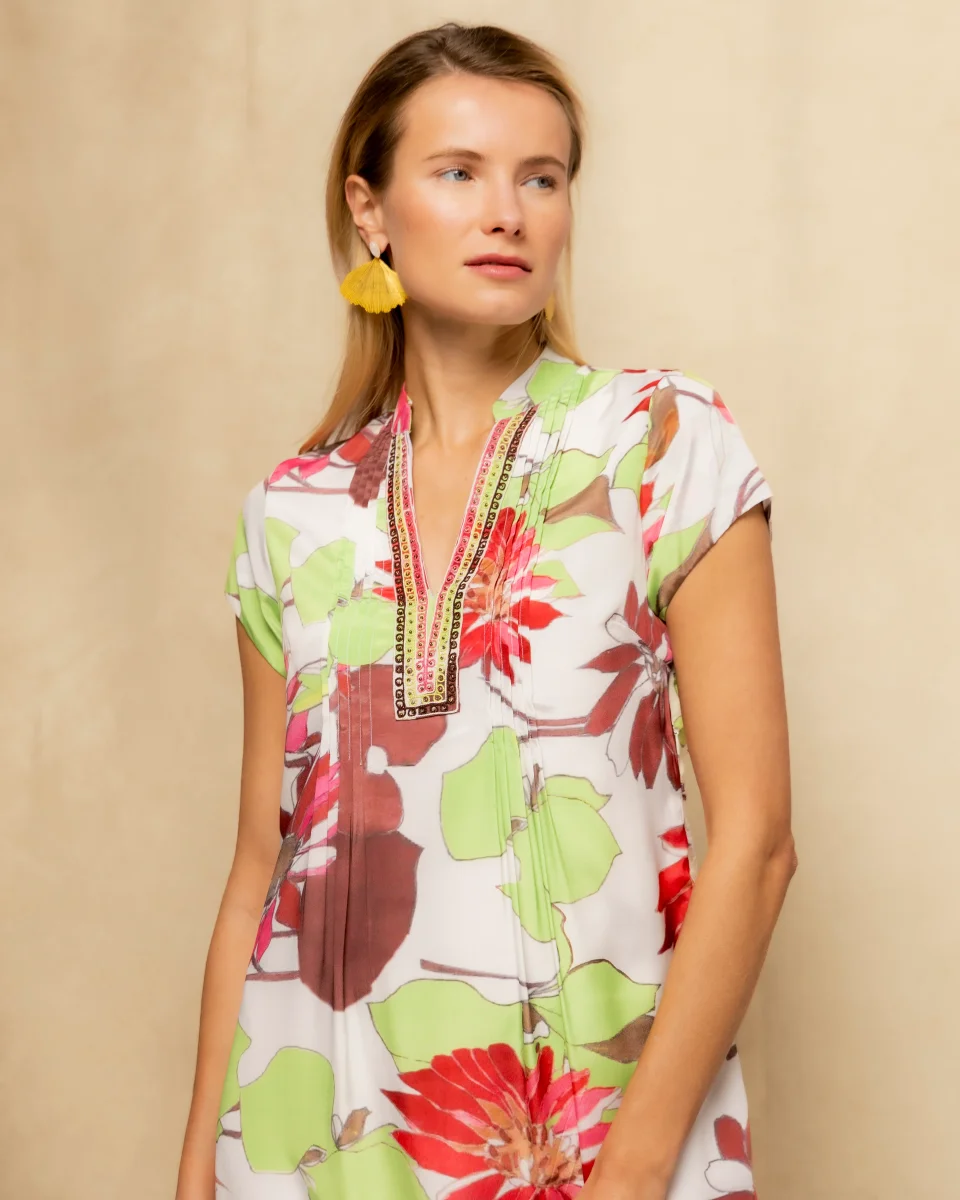 Vestido Verde Lima Delia - Imagen 4