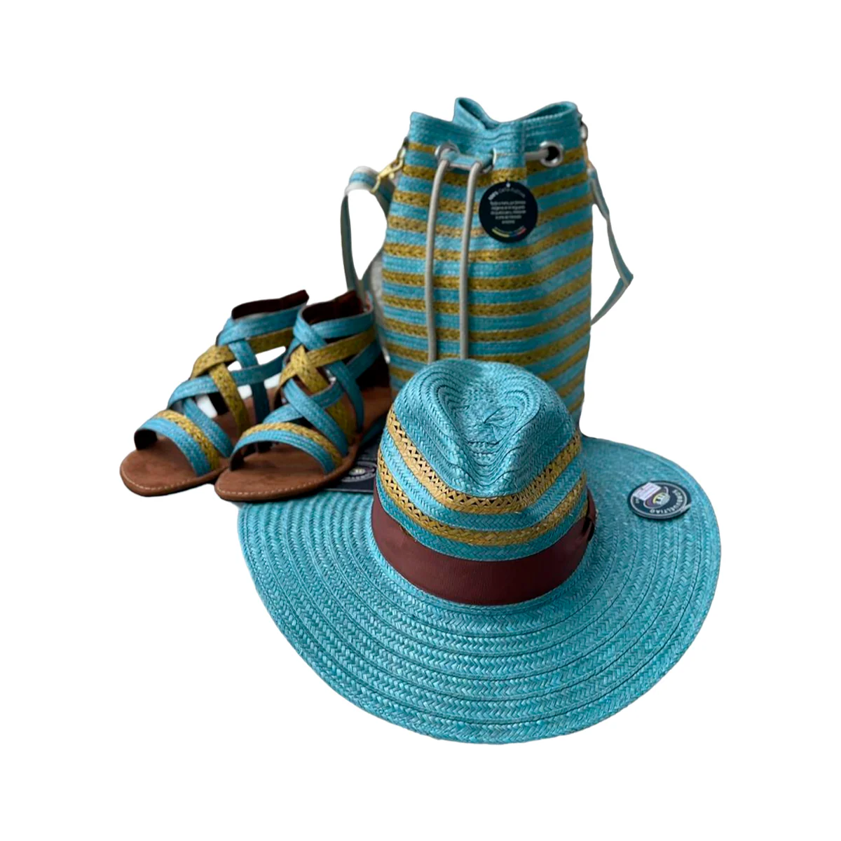 Combo Trío Exclusivo Artesanal Azul - Imagen 2