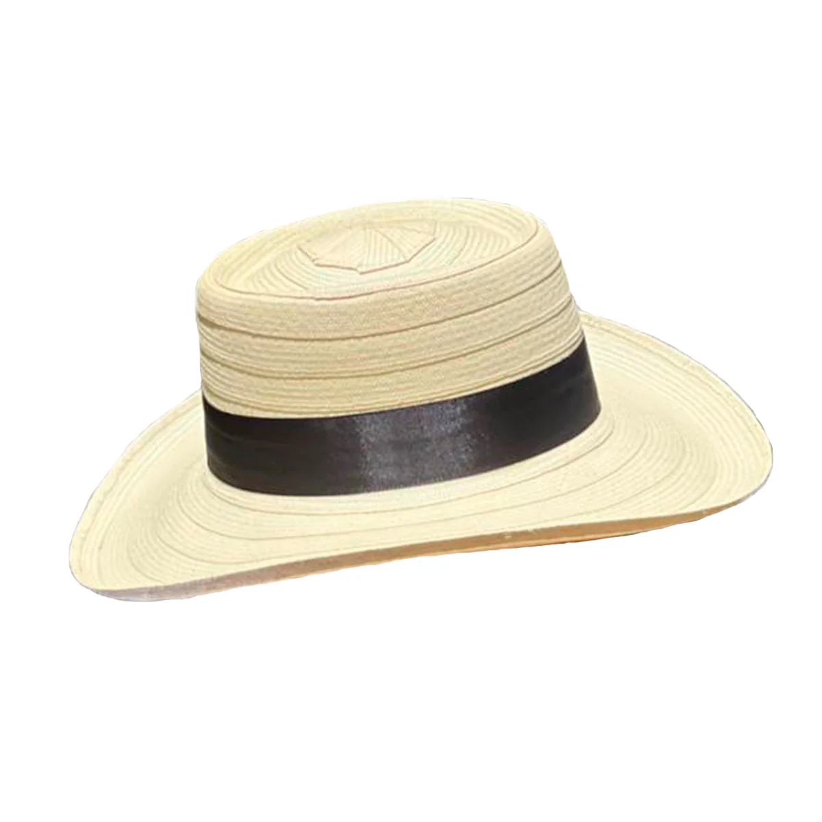 Sombrero Artesanal a la Corta Beige 27 Fibra - Imagen 3