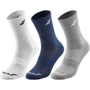 Calcetines Babolat Pack 3 Azul/Blanco/Gris