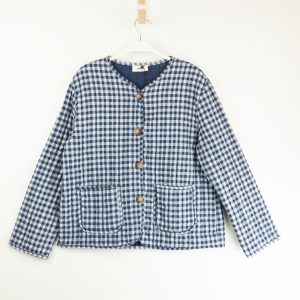 Cazadora acolchada vichy – Ouka