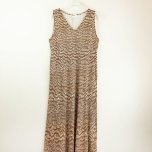 Vestido estampado midi sin mangas – Ouka