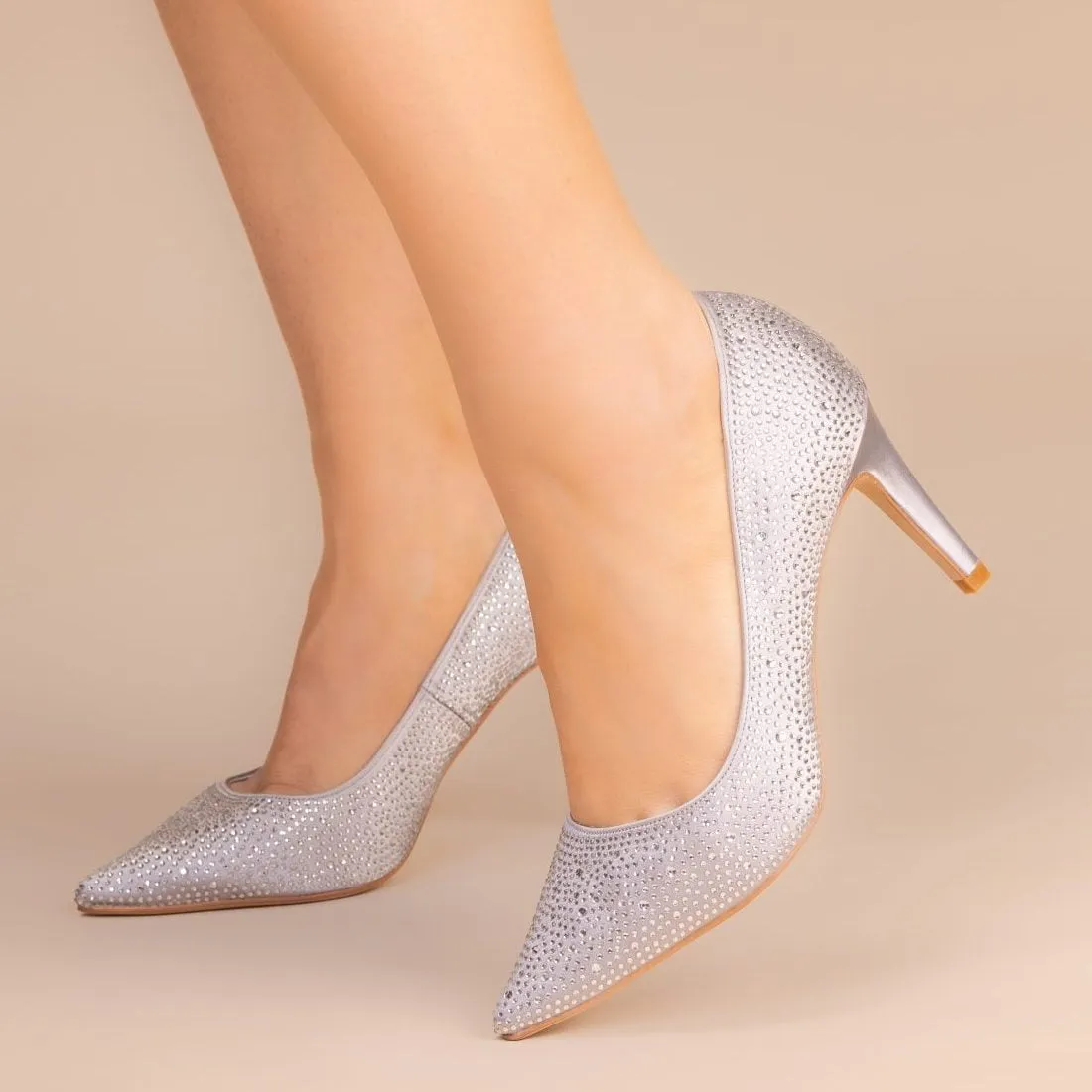Zapatos de Fiesta Stara Plateado - Imagen 4